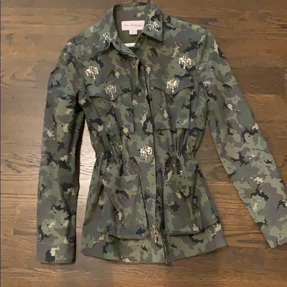 Jeweled Camo Jacket